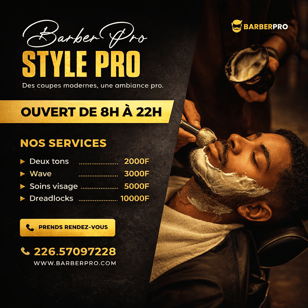 Affiche Barber Pro