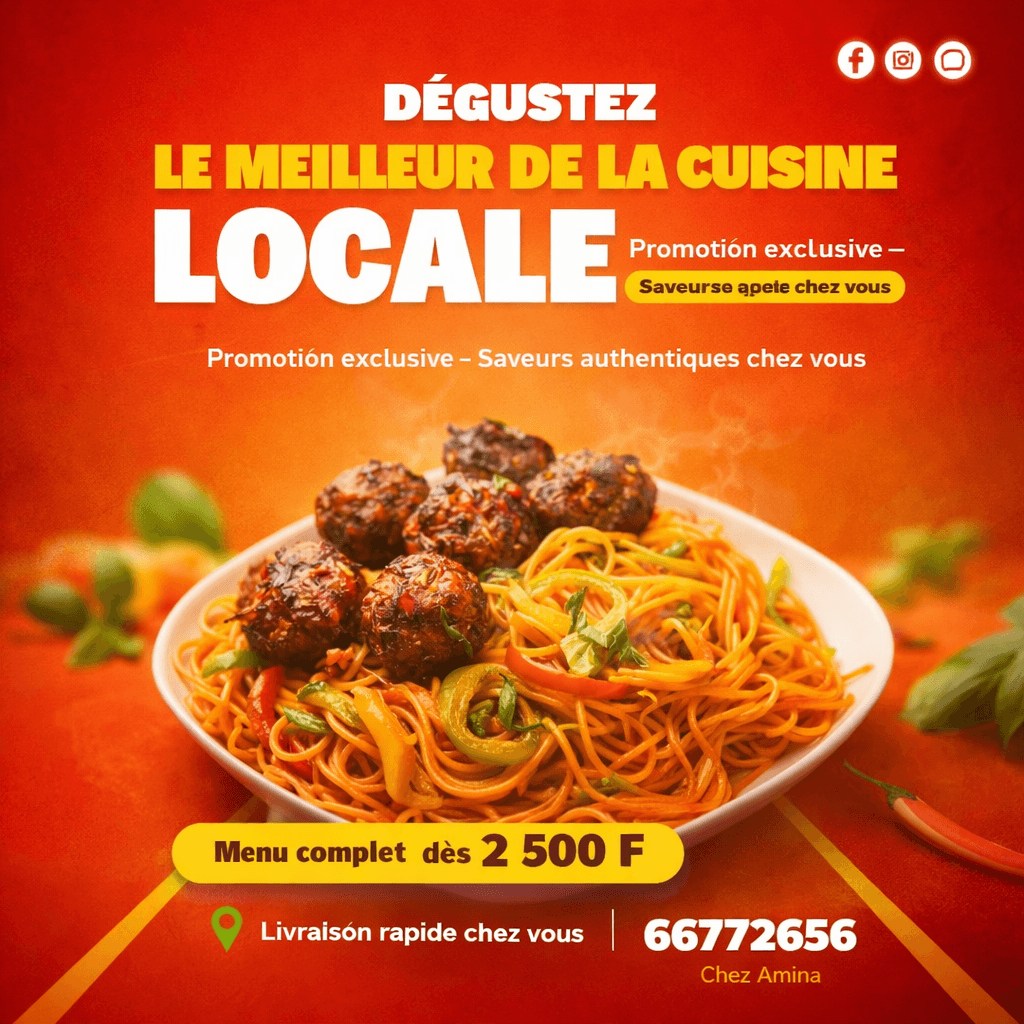 Affiche Chez Amina Cuisine